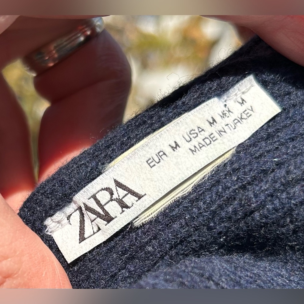 Zara ribbed knit beanie toque hat winter